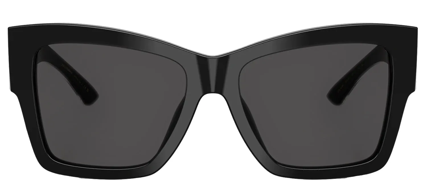 DOLCE & GABBANA DG 4493 501/87 Square Black Acetate Sunglasses with Dark Grey Lens sold by Gaffos