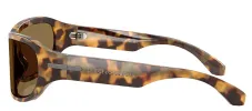 DOLCE & GABBANA DG 4486 343773 Rectangle Havana Honey Acetate Sunglasses with Dark Brown Lens sold by Gaffos