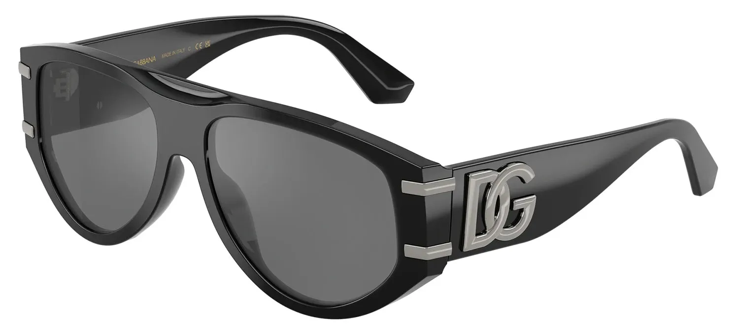 DOLCE & GABBANA DG 4499 501/6G Pilot Black Acetate Sunglasses with Grey Mirror Black Lens sold by Gaffos product image thumbnail 2