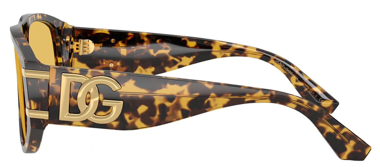 DOLCE & GABBANA DG 4499 333085 Pilot Yellow Havana Acetate Sunglasses with Yellow Lens sold by Gaffos product image thumbnail 3