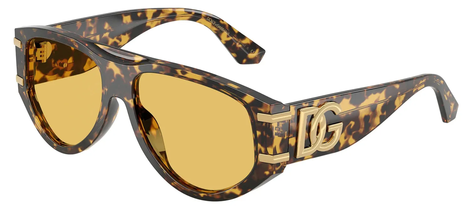 DOLCE & GABBANA DG 4499 333085 Pilot Yellow Havana Acetate Sunglasses with Yellow Lens sold by Gaffos product image thumbnail 2