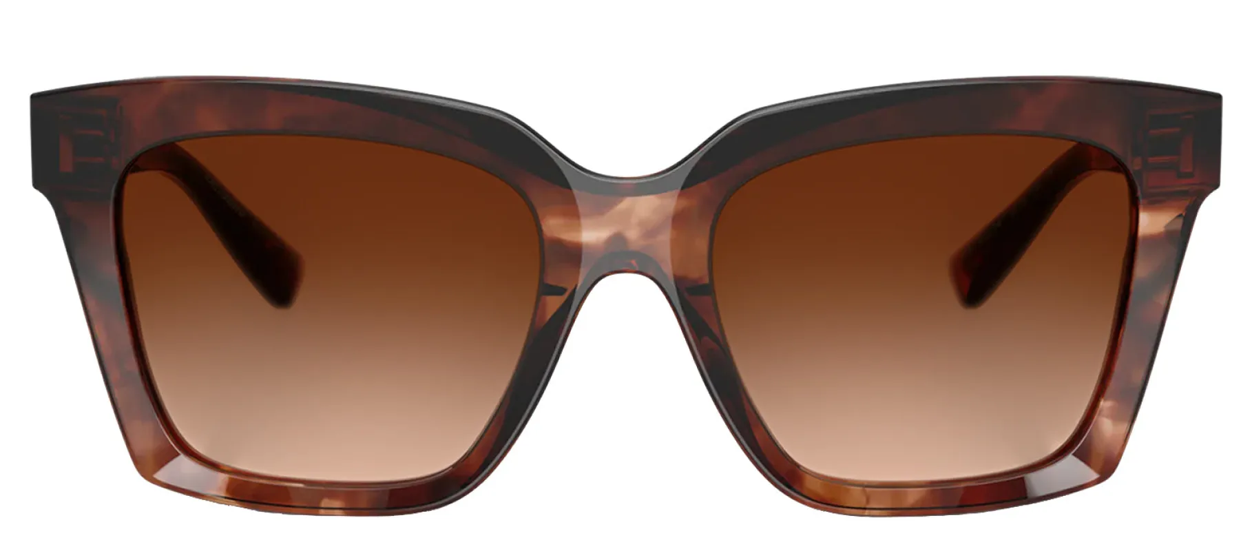 DOLCE & GABBANA DG 4498 322274 Square Dark Red Havana Acetate Sunglasses with Brown Gradient Lens sold by Gaffos