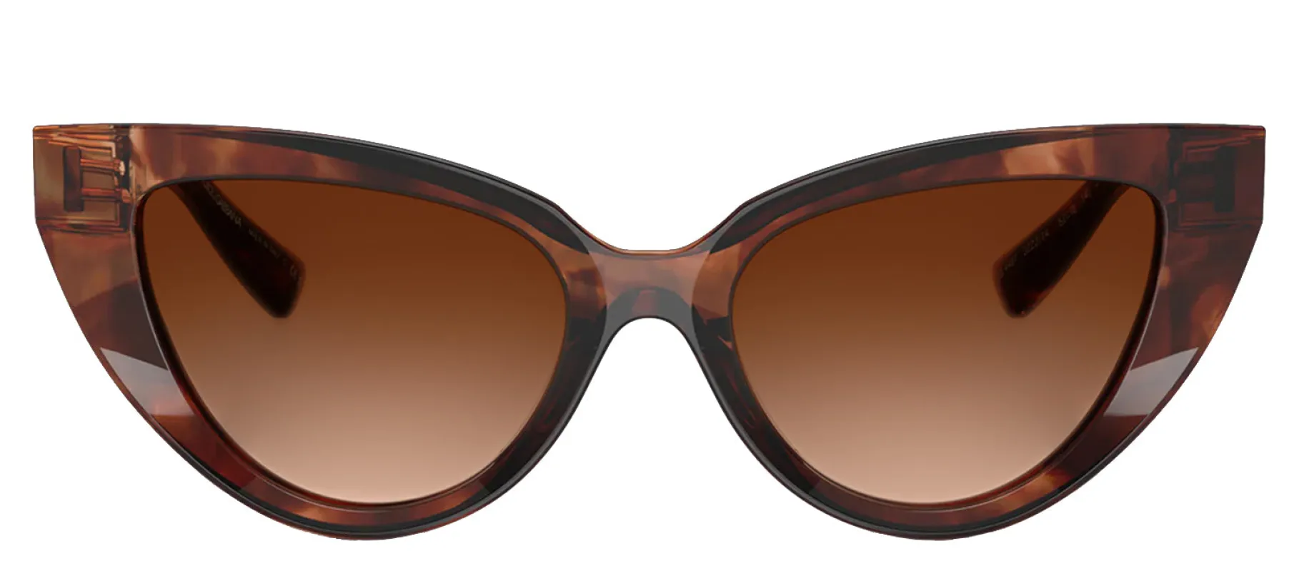 DOLCE & GABBANA DG 4497 322274 Cat Eye Dark Red Havana Acetate Sunglasses with Brown Gradient Lens sold by Gaffos