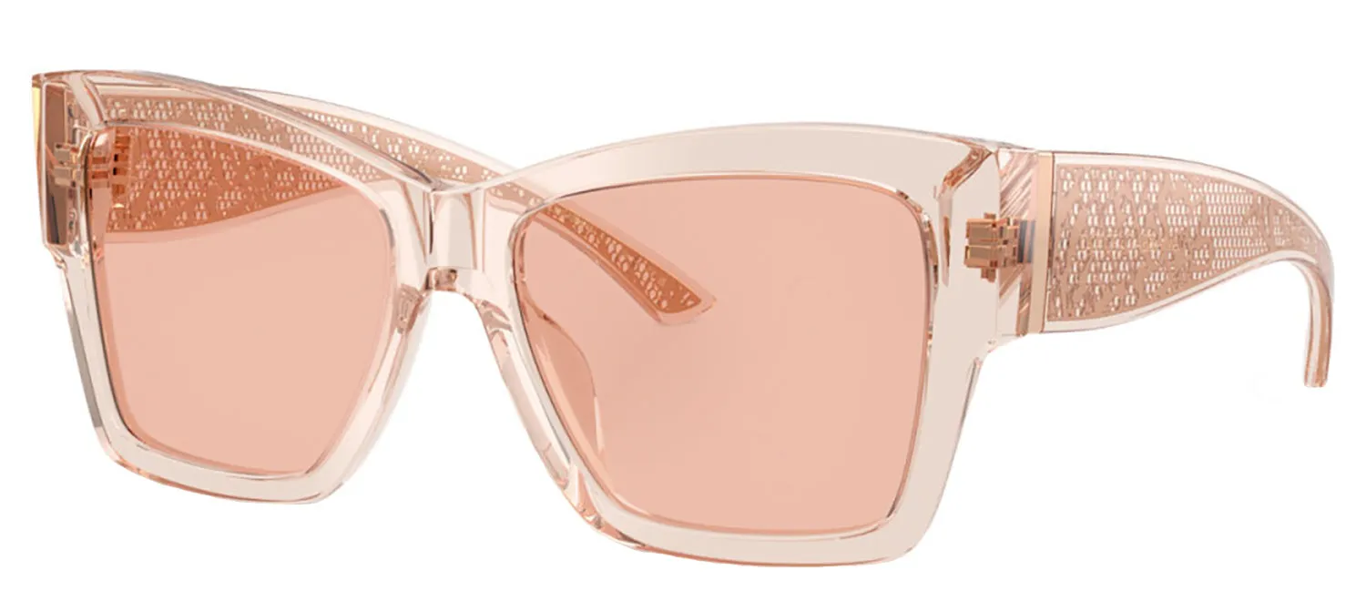 DOLCE & GABBANA DG 4493 314884 Square Transparent Rose Acetate Sunglasses with Dark Pink Lens sold by Gaffos product image thumbnail 2