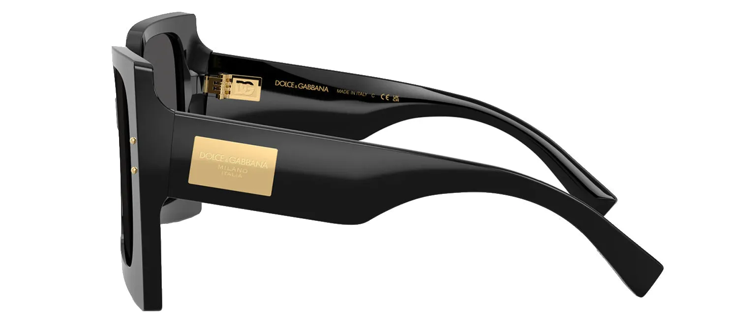 DOLCE & GABBANA DG 4490 501/87 Square Black Acetate Sunglasses with Dark Grey Lens sold by Gaffos product image thumbnail 3