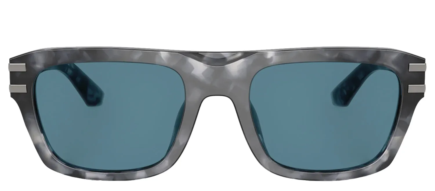 DOLCE & GABBANA DG 4496 3445/1 Rectangle Grey Havana Acetate Sunglasses with Grey Lens sold by Gaffos
