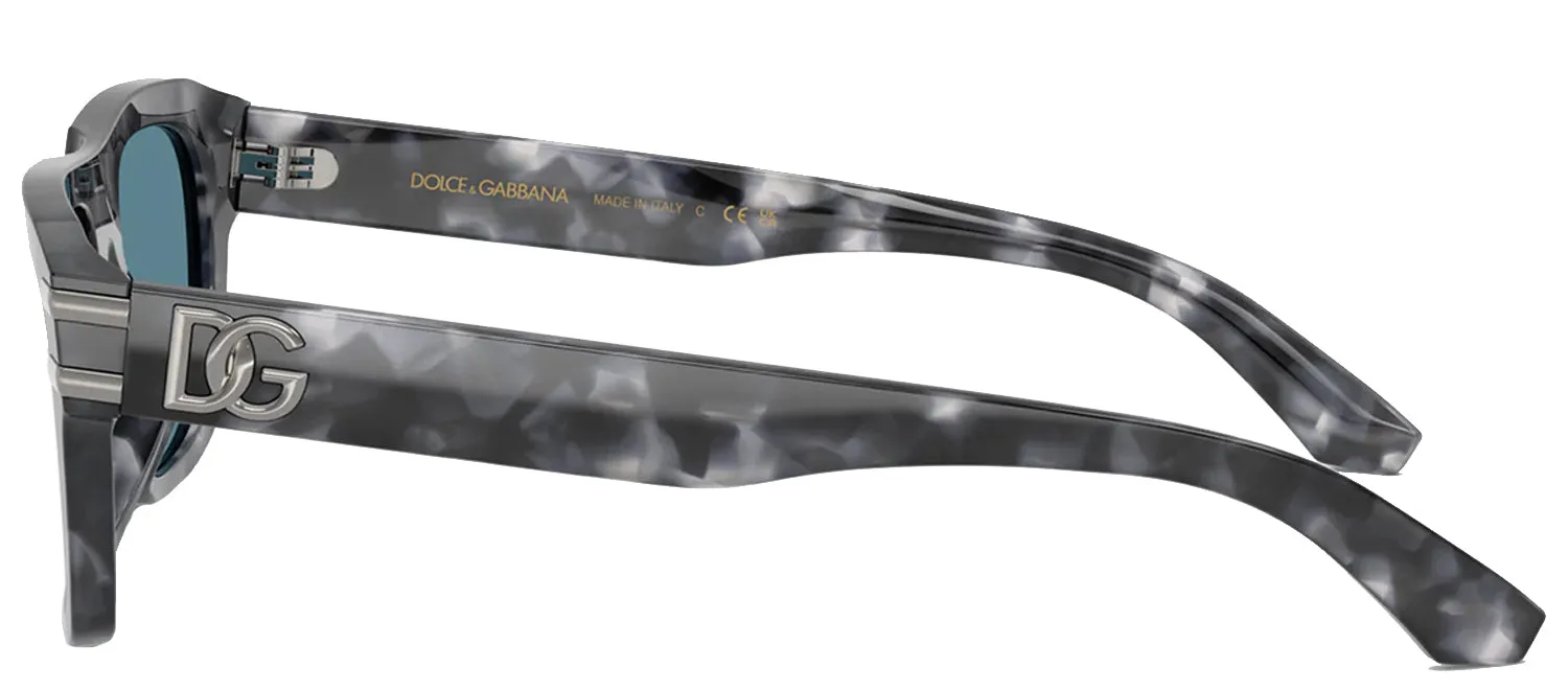 DOLCE & GABBANA DG 4496 3445/1 Rectangle Grey Havana Acetate Sunglasses with Grey Lens sold by Gaffos product image thumbnail 3