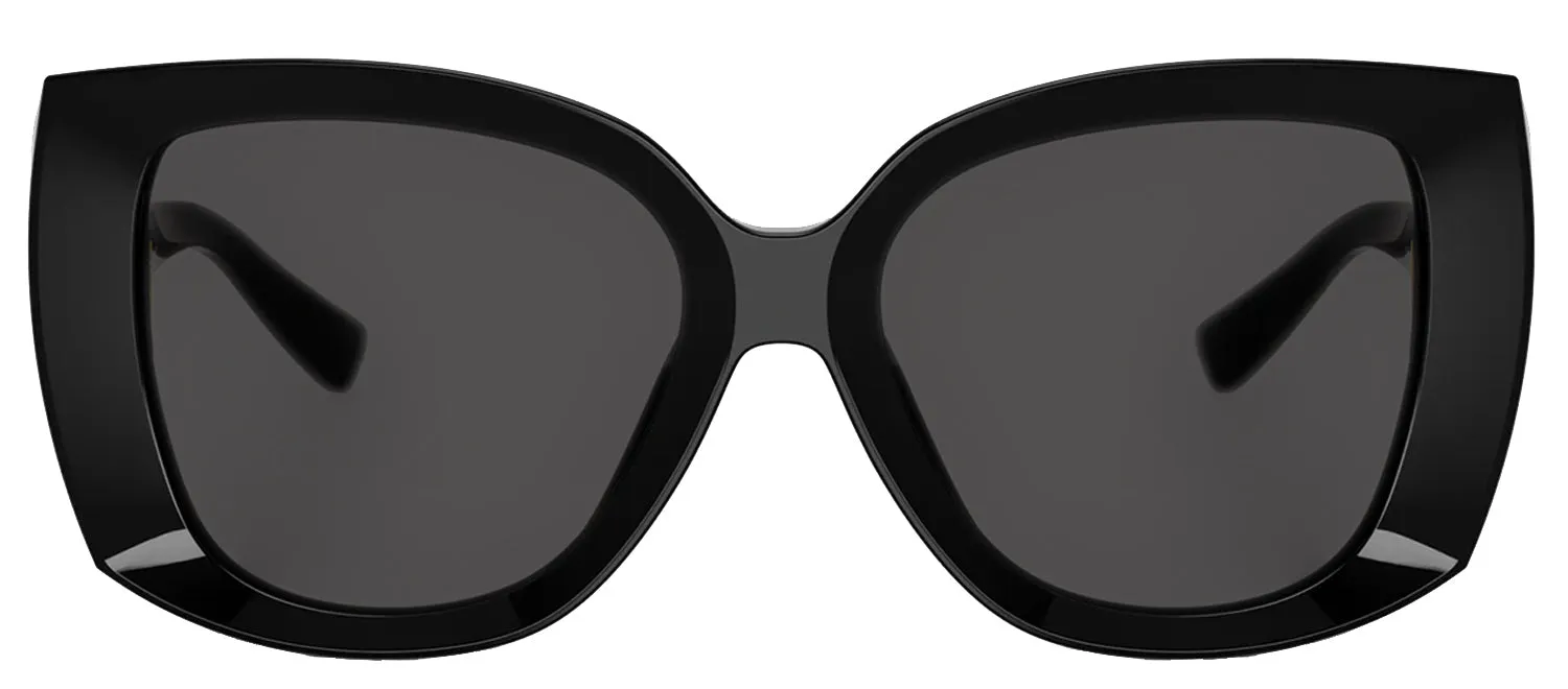 DOLCE & GABBANA DG 4495 501/87 Square Black Acetate Sunglasses with Dark Grey Lens sold by Gaffos