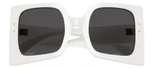 DOLCE & GABBANA DG 4490 331287 Square White Acetate Sunglasses with Dark Grey Lens sold by Gaffos