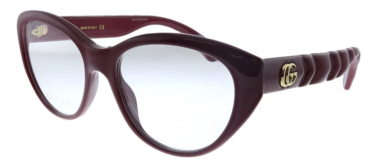 Gucci GG 0812O 003 Cat-Eye Acetate Burgundy Eyeglasses with Demo Lens sold by Gaffos product image thumbnail 2