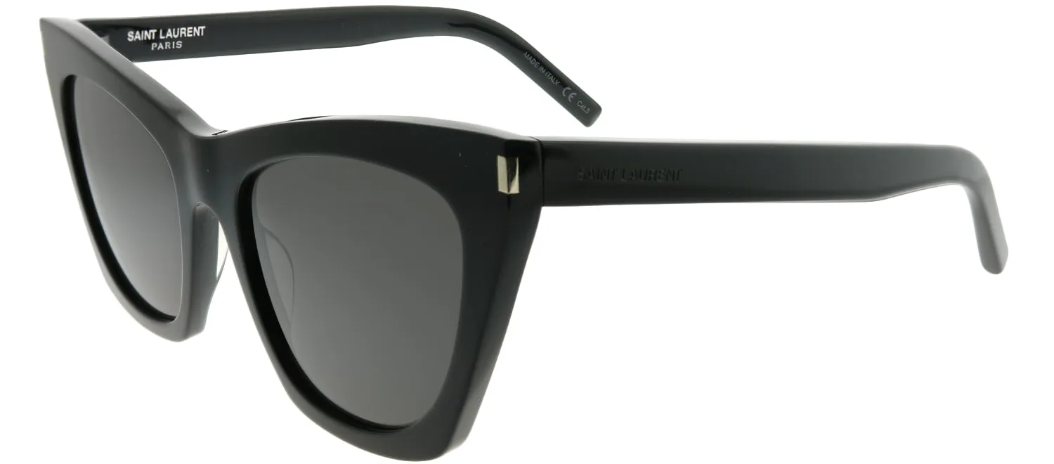 Saint Laurent Kate SL 214 001 Cat-Eye Acetate Black Sunglasses with Grey Lens sold by Gaffos product image thumbnail 2