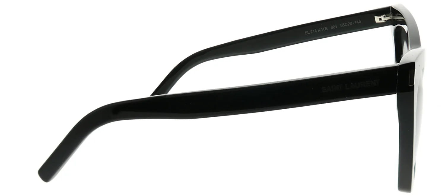 Saint Laurent Kate SL 214 001 Cat-Eye Acetate Black Sunglasses with Grey Lens sold by Gaffos product image thumbnail 3