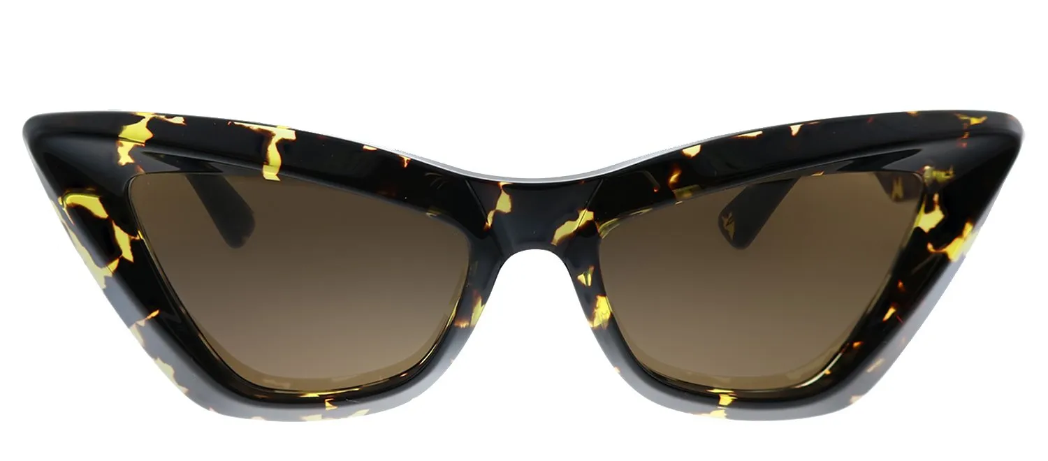 Bottega Veneta BV 1101S 002 Cat-Eye Acetate Havana Sunglasses with Brown Lens sold by Gaffos