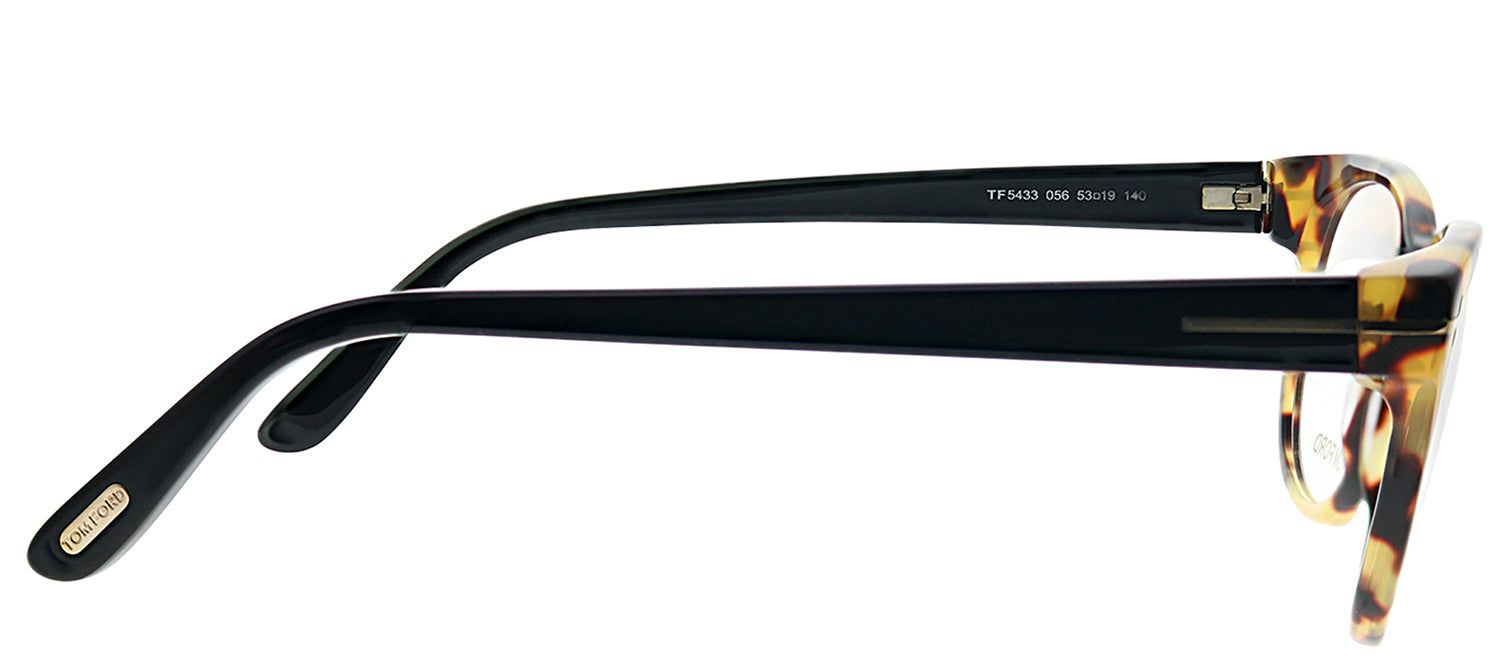 Tom Ford FT 5433 056 Rectangle Plastic Tortoise/ Havana Eyeglasses with Demo Lens sold by Gaffos product image thumbnail 3