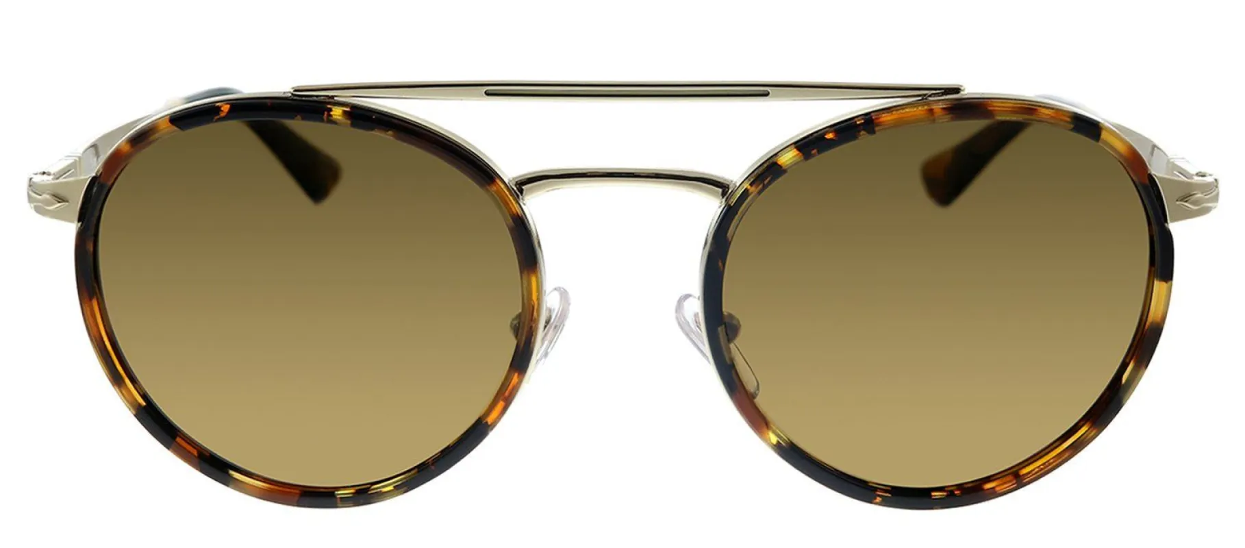 Persol PO 2467S 107657 Oval Metal Havana Sunglasses with Brown Polarized Lens sold by Gaffos