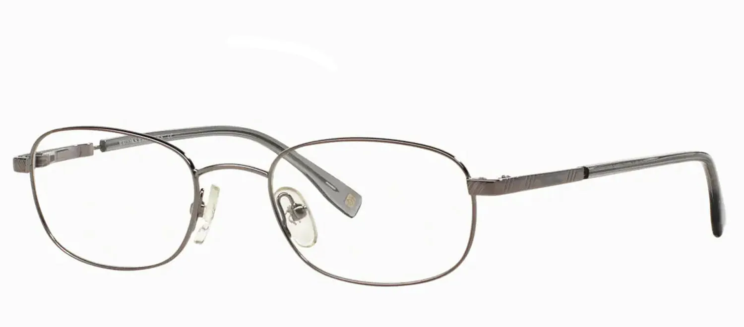 Brooks Brothers BB 363 1150 Oval Metal Gunmetal Eyeglasses with Logo Stamped Demo Lenses sold by Gaffos product image thumbnail 2