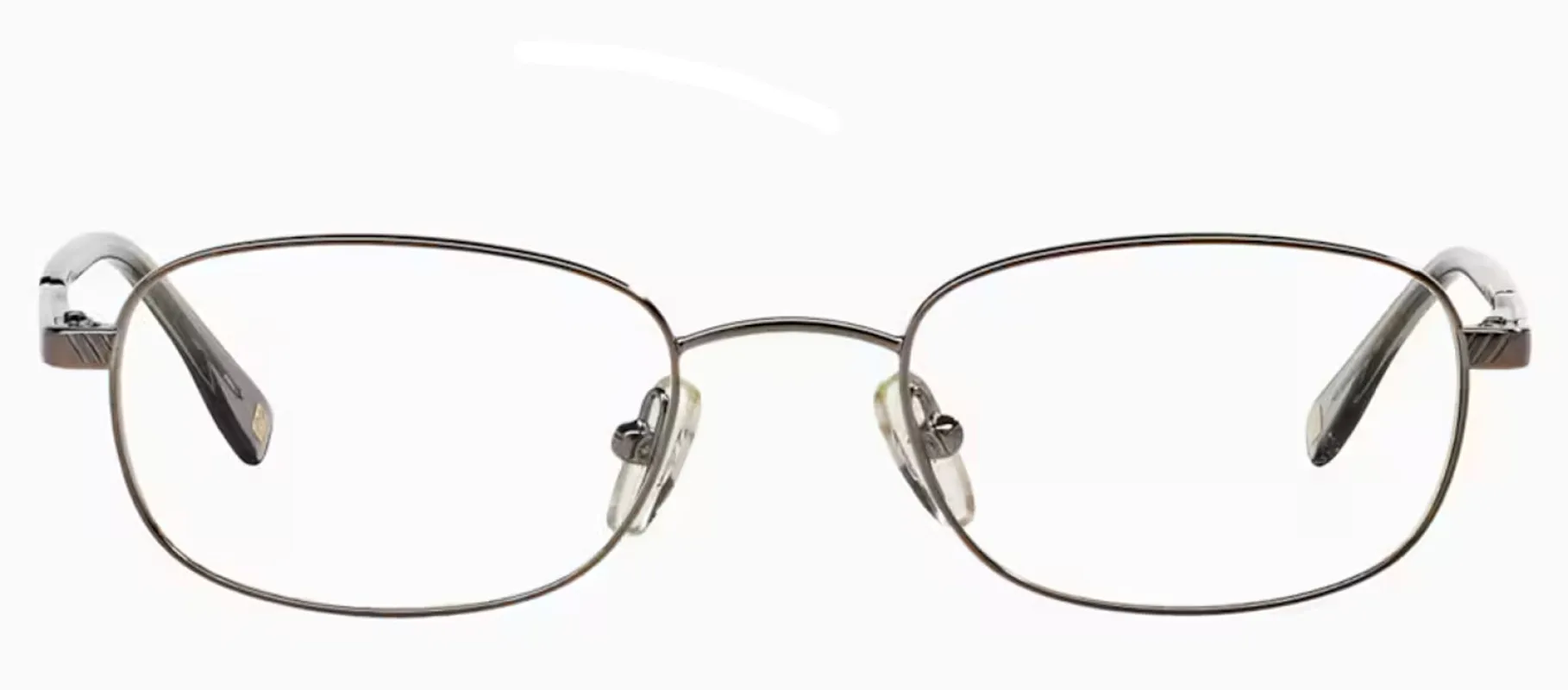 Brooks Brothers BB 363 1150 Oval Metal Gunmetal Eyeglasses with Logo Stamped Demo Lenses sold by Gaffos