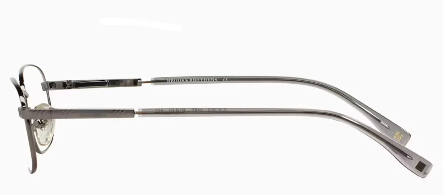 Brooks Brothers BB 363 1150 Oval Metal Gunmetal Eyeglasses with Logo Stamped Demo Lenses sold by Gaffos product image thumbnail 3