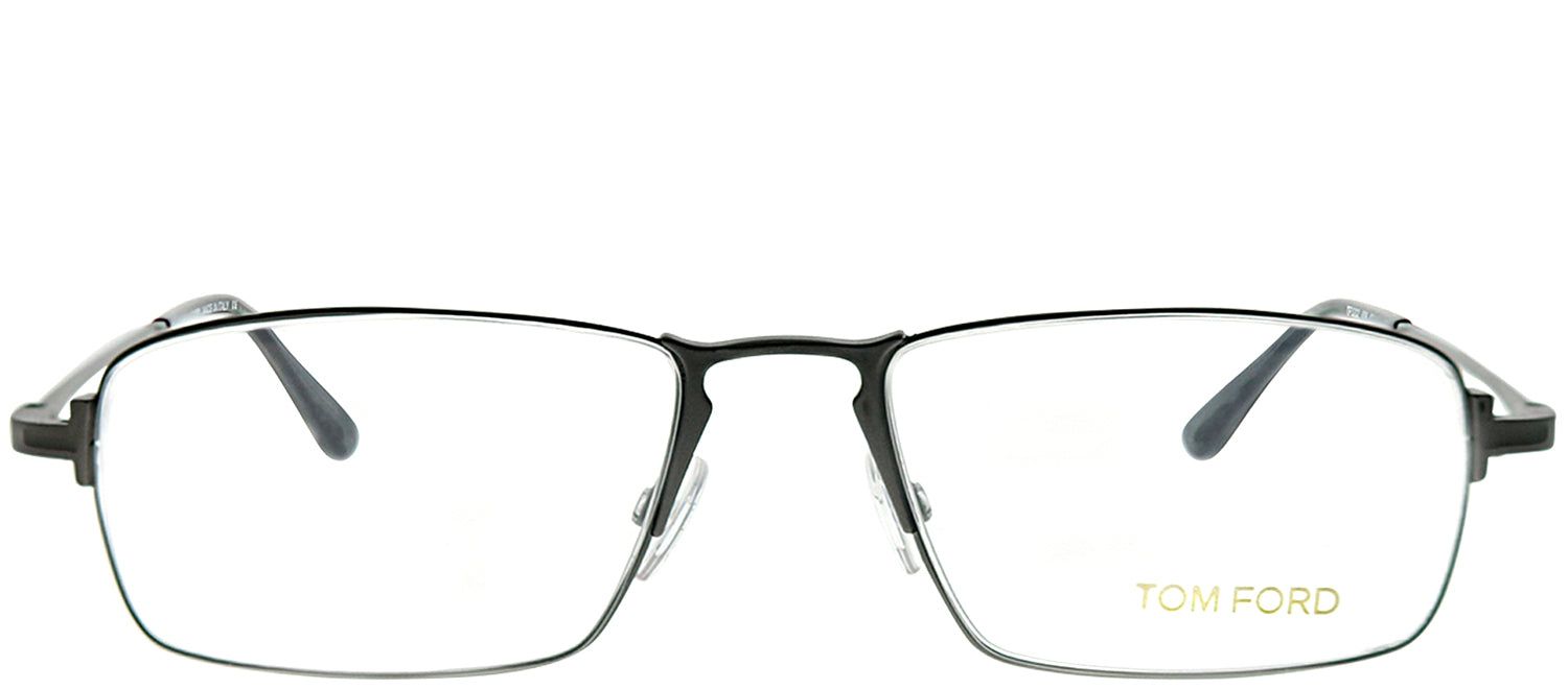 Tom Ford FT 5202 009 Rectangle Metal Ruthenium/ Gunmetal Eyeglasses with Demo Lens sold by Gaffos