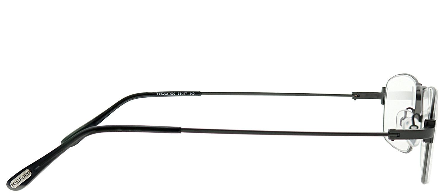 Tom Ford FT 5202 009 Rectangle Metal Ruthenium/ Gunmetal Eyeglasses with Demo Lens sold by Gaffos product image thumbnail 3