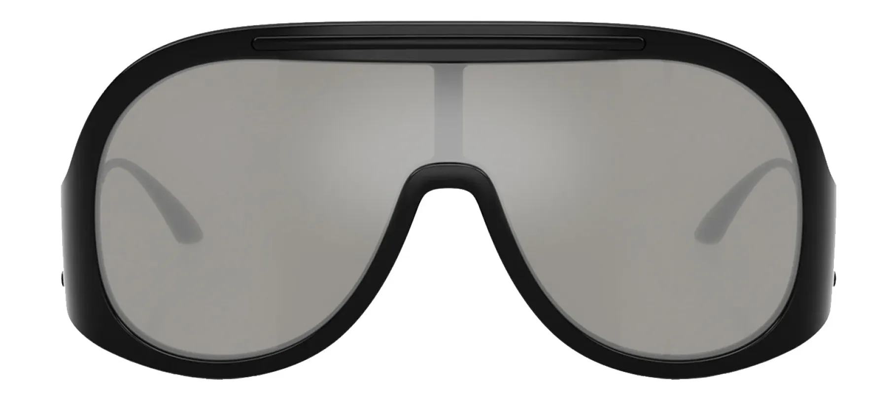 DOLCE & GABBANA DG 6202 501/6G Pilot Black Plastic Sunglasses with Light Grey Mirror Silver Lens sold by Gaffos