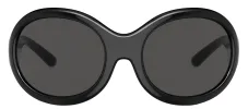 DOLCE & GABBANA DG 6201 501/87 Oval Black Plastic Sunglasses with Dark Grey Lens sold by Gaffos