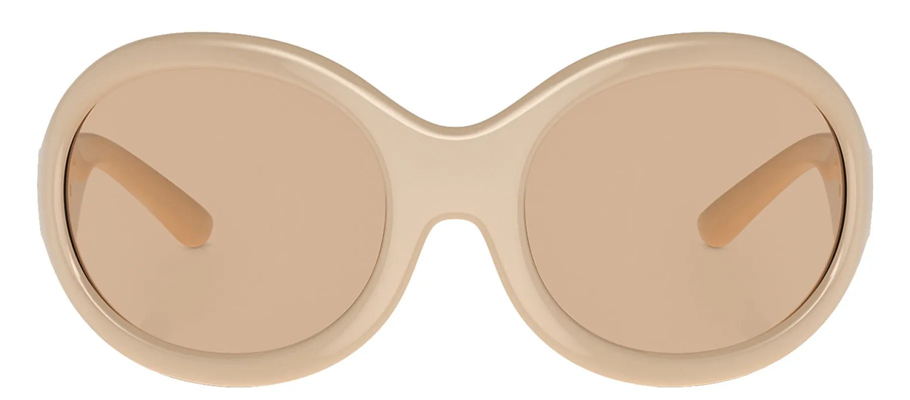 DOLCE & GABBANA DG 6201 329273 Oval Nude Plastic Sunglasses with Light Brown Lens sold by Gaffos