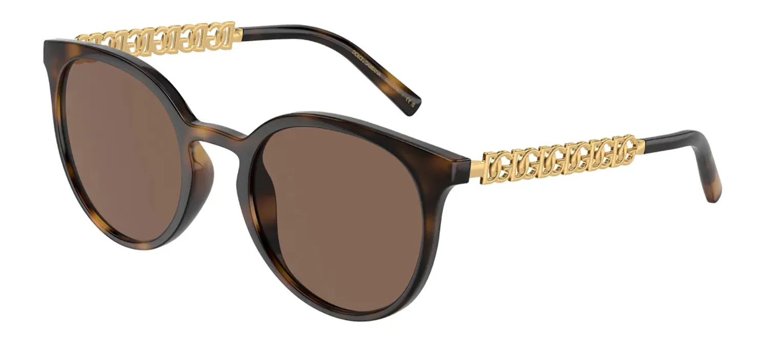 DOLCE & GABBANA DG 6189U 502/73 Phantos Havana Plastic Sunglasses with Dark Brown Lens sold by Gaffos product image thumbnail 2
