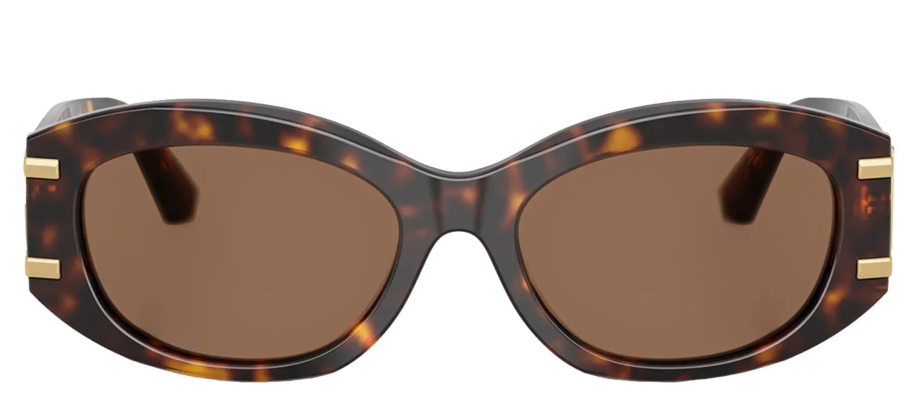 DOLCE & GABBANA DG 4502 502/73 Oval Havana Acetate Sunglasses with Dark Brown Lens sold by Gaffos