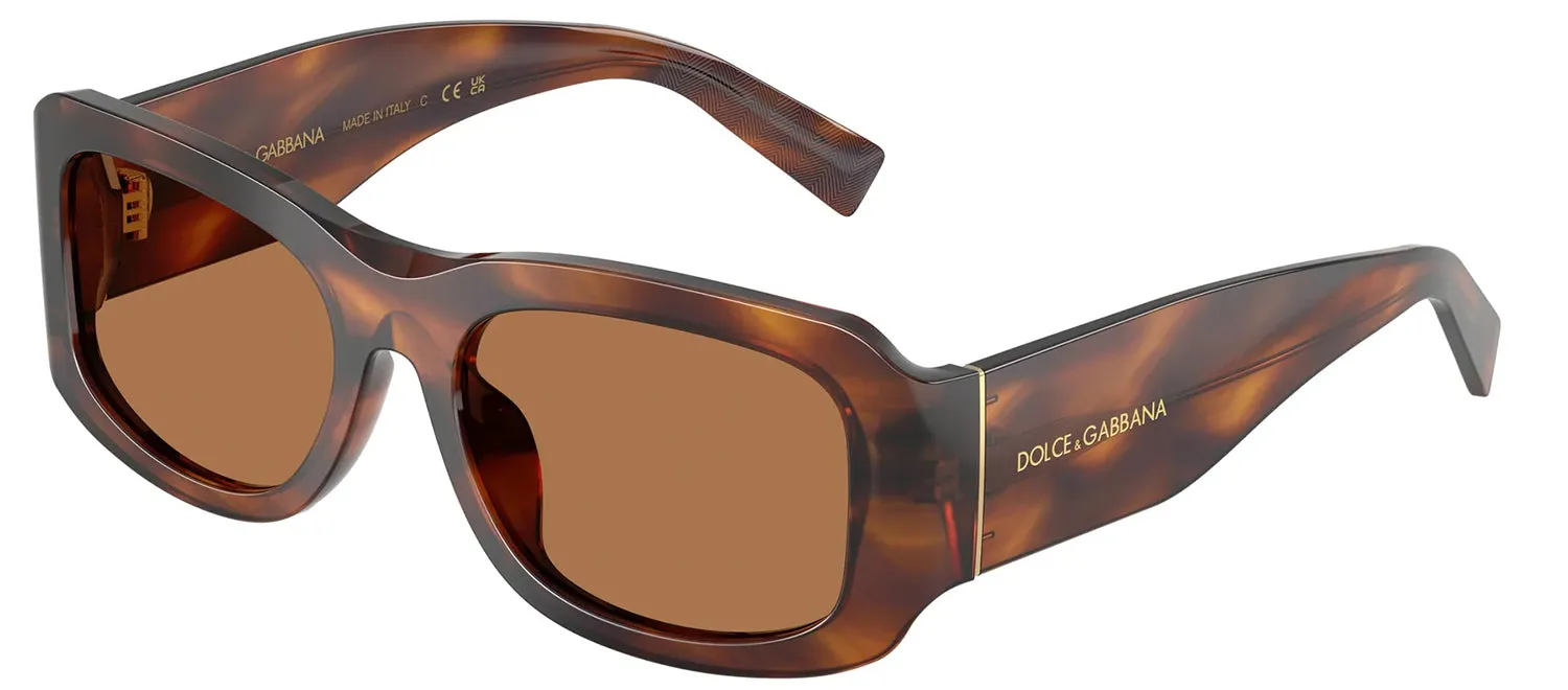 DOLCE & GABBANA DG 4503 306373 Rectangle Striped Brown Acetate Sunglasses with Bronze Lens sold by Gaffos product image thumbnail 2