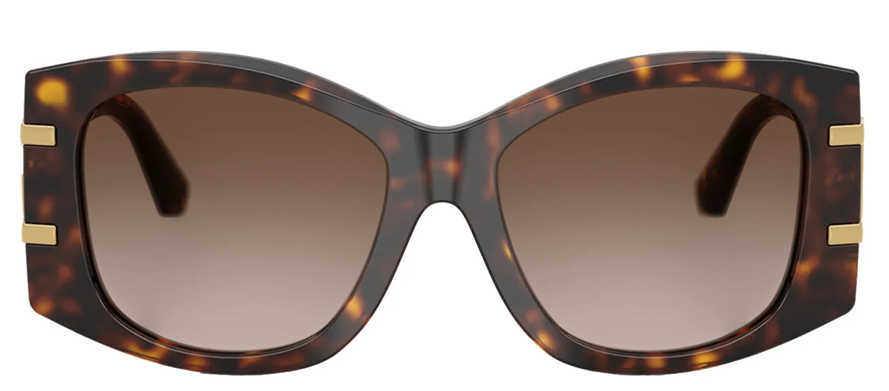 DOLCE & GABBANA DG 4501 502/13 Butterfly Havana Acetate Sunglasses with Gradient Brown Lens sold by Gaffos