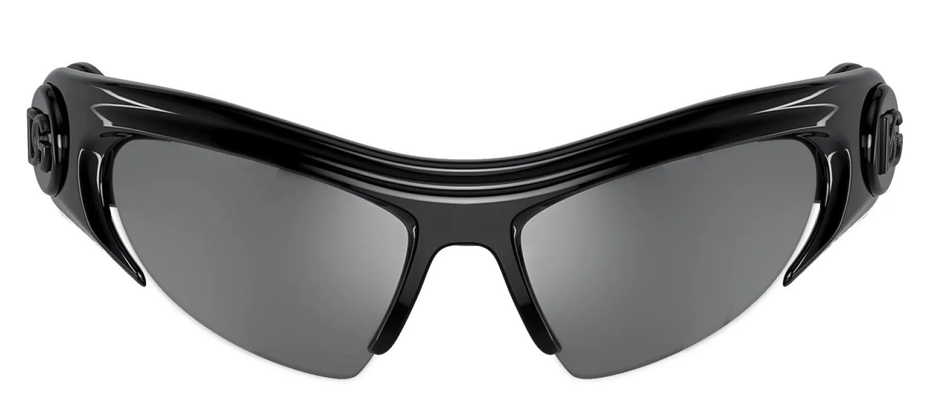 DOLCE & GABBANA DG 6192 501/6G Cat Eye Black Plastic Sunglasses with Grey Mirror Black Lens sold by Gaffos