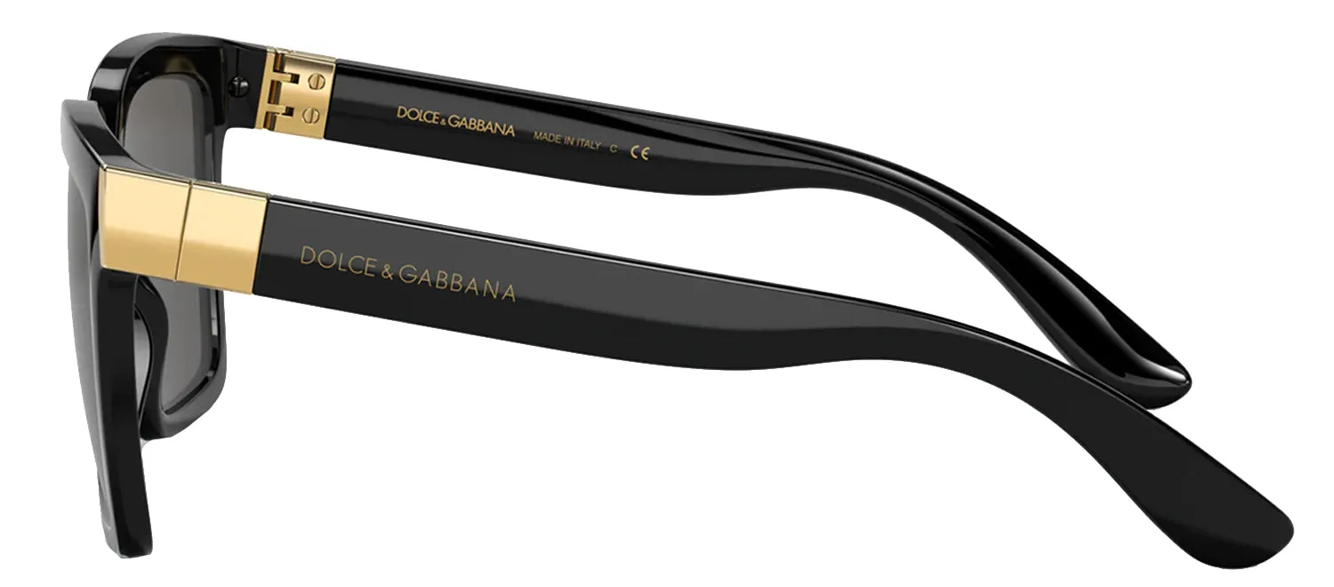 DOLCE & GABBANA DG 6165 501/87 Square Black Nylon Sunglasses with Dark Grey Lens sold by Gaffos product image thumbnail 3