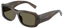 DOLCE & GABBANA DG 4503 3200/3 Rectangle Striped Tobacco Acetate Sunglasses with Brown Lens sold by Gaffos