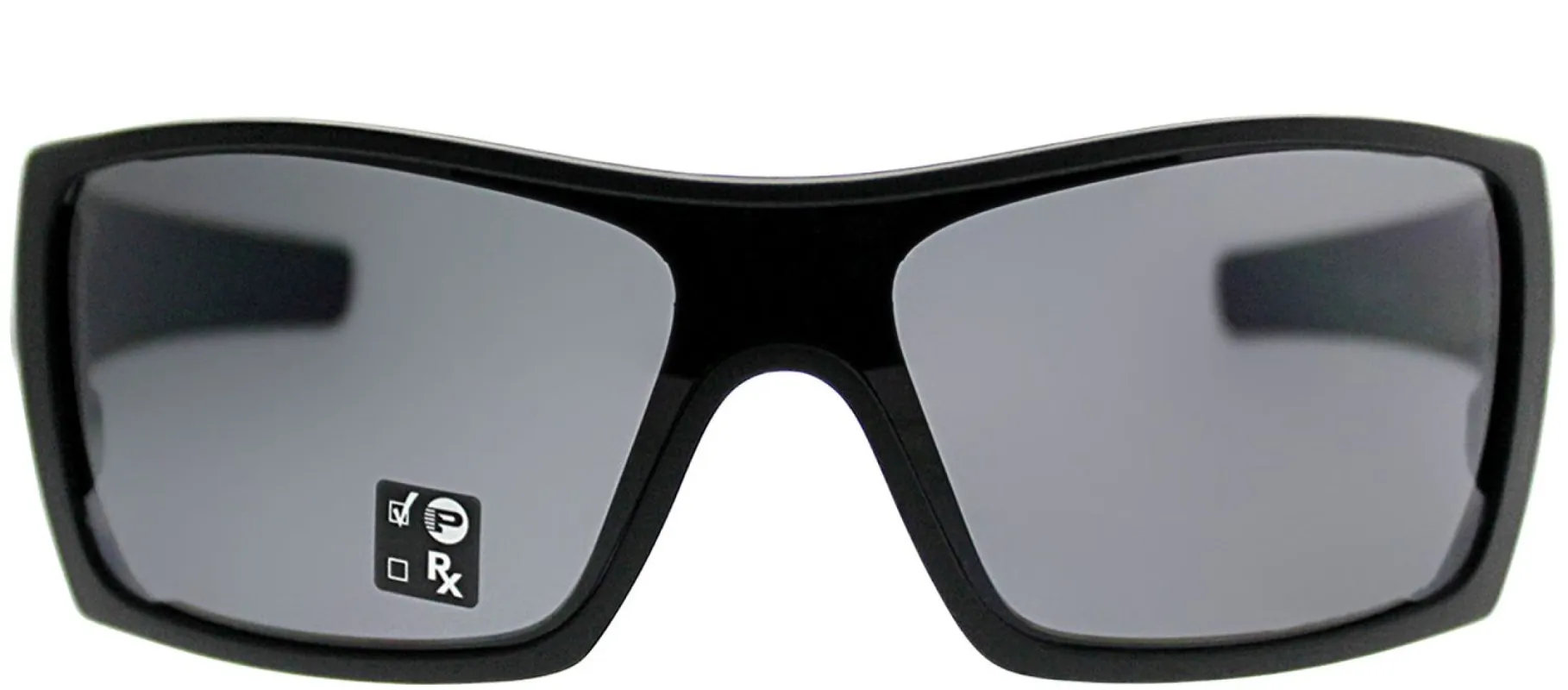 Oakley OO 9101 910104 Wrap Plastic Black Sunglasses with Grey Polarized Lens sold by Gaffos