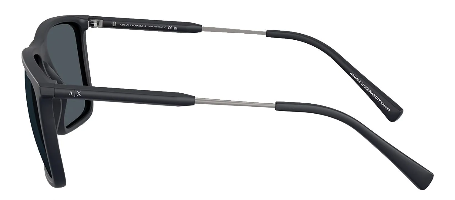 Armani Exchange AX 4160S 838087 Square Plastic Blue Sunglasses with Grey Lens sold by Gaffos product image thumbnail 3