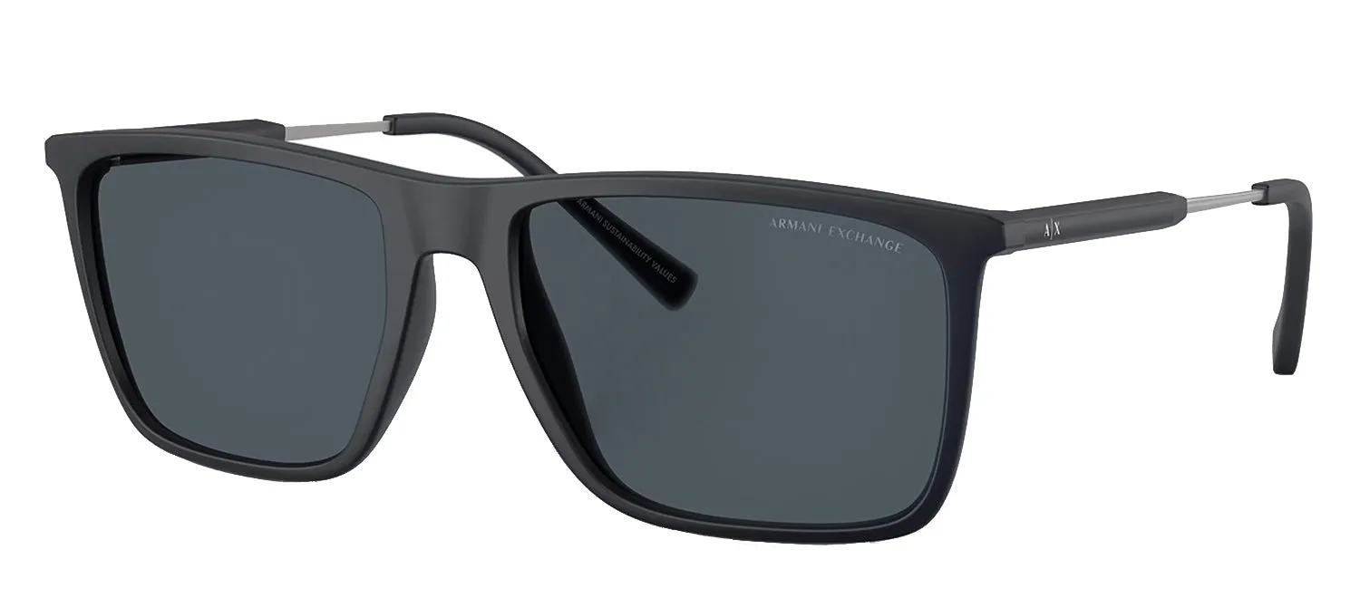 Armani Exchange AX 4160S 838087 Square Plastic Blue Sunglasses with Grey Lens sold by Gaffos product image thumbnail 2