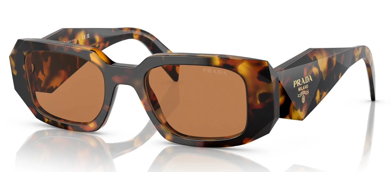 Prada PR 17WS VAU2Z1 Rectangle Plastic Tortoise Sunglasses with Brown Lens sold by Gaffos product image thumbnail 2