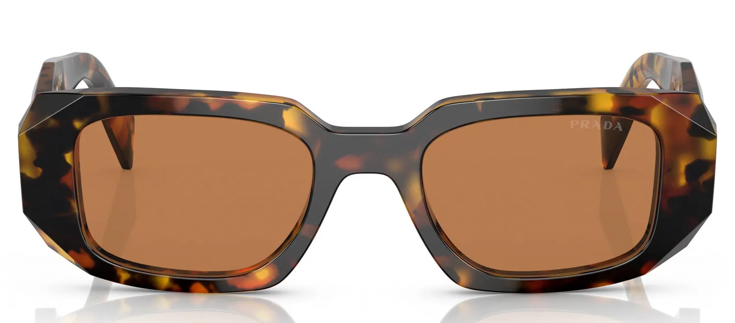 Prada PR 17WS VAU2Z1 Rectangle Plastic Tortoise Sunglasses with Brown Lens sold by Gaffos