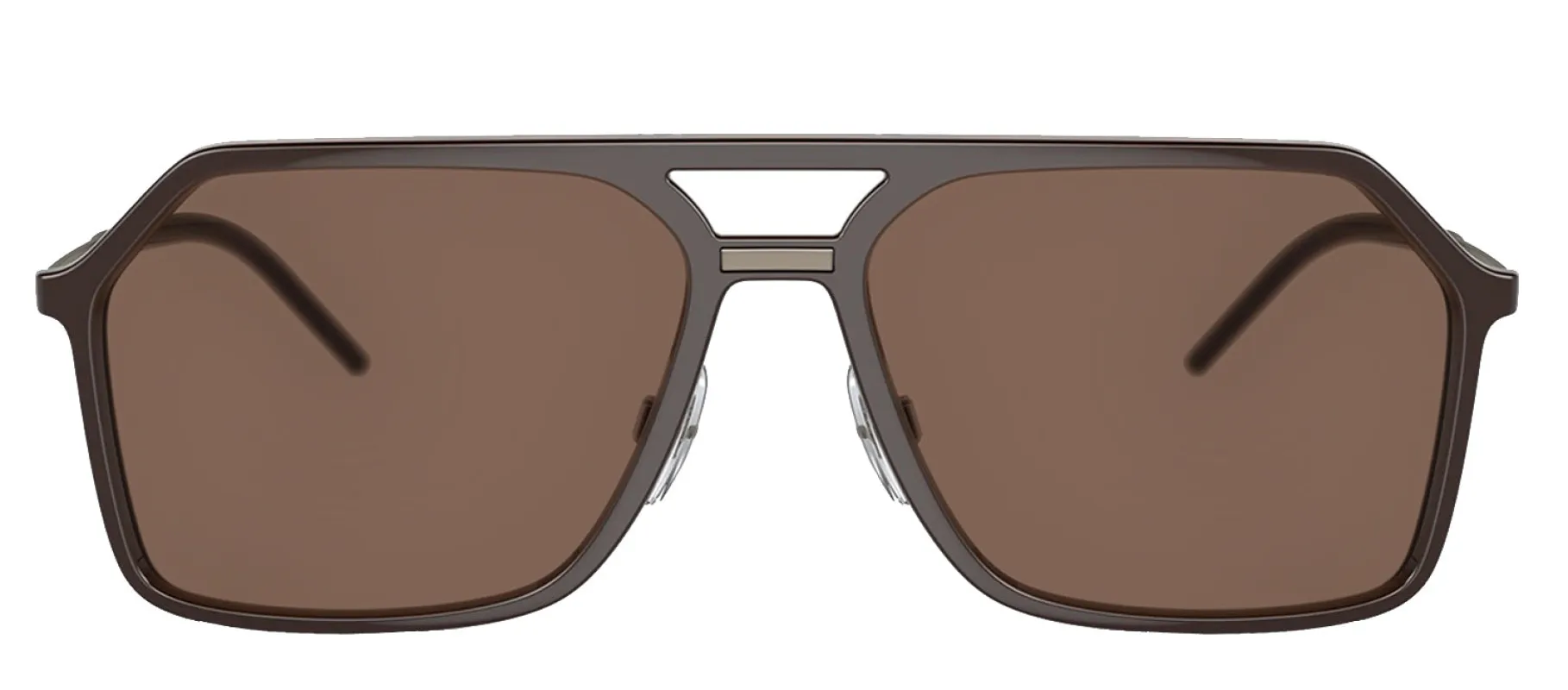 DOLCE & GABBANA DG 6196 315973 Pilot Brown Plastic Sunglasses with Dark Brown Lens sold by Gaffos