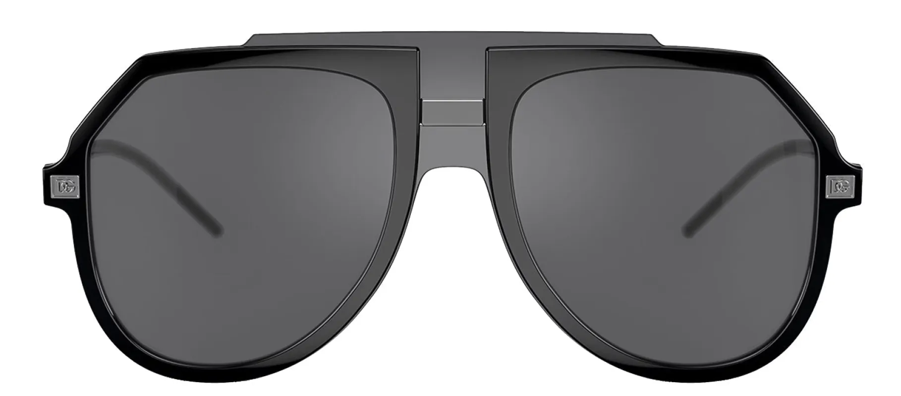 DOLCE & GABBANA DG 6195 501/6G Pilot Black Plastic Sunglasses with Grey Mirror Black Lens sold by Gaffos