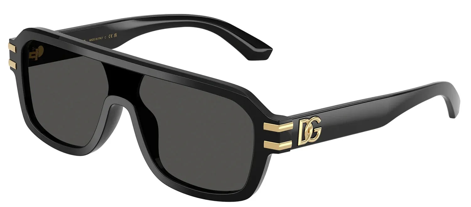 DOLCE & GABBANA DG 4507 501/87 Pilot Black Acetate Sunglasses with Dark Grey Lens sold by Gaffos product image thumbnail 2