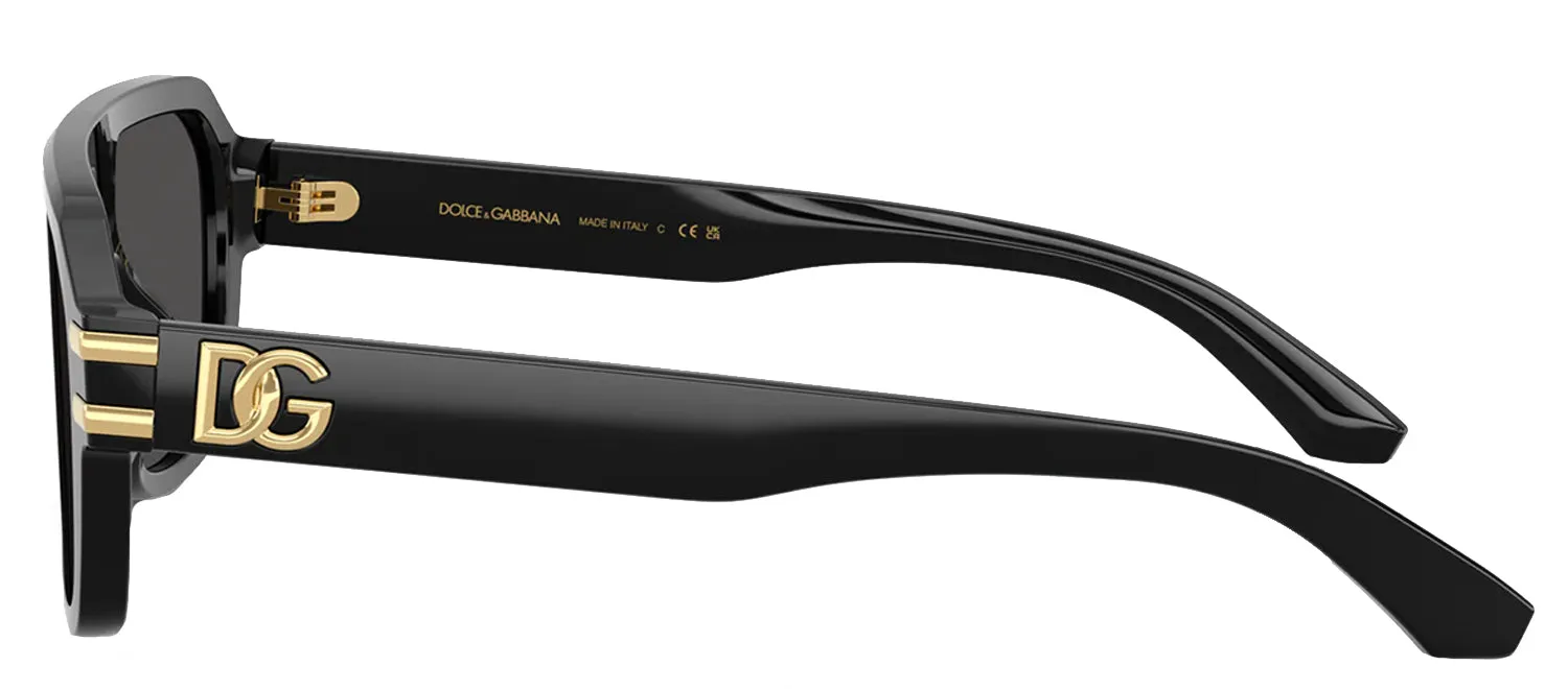 DOLCE & GABBANA DG 4507 501/87 Pilot Black Acetate Sunglasses with Dark Grey Lens sold by Gaffos product image thumbnail 3