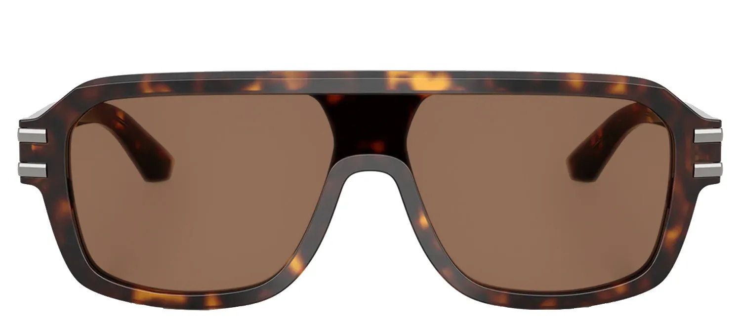 DOLCE & GABBANA DG 4507 502/73 Pilot Havana Acetate Sunglasses with Dark Brown Lens sold by Gaffos