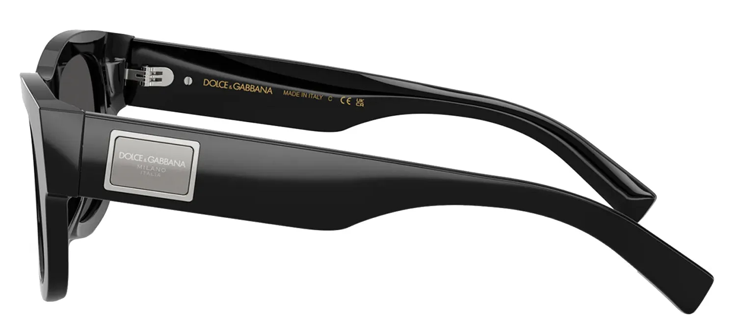 DOLCE & GABBANA DG 4509 501/87 Square Black Acetate Sunglasses with Dark Grey Lens sold by Gaffos product image thumbnail 3