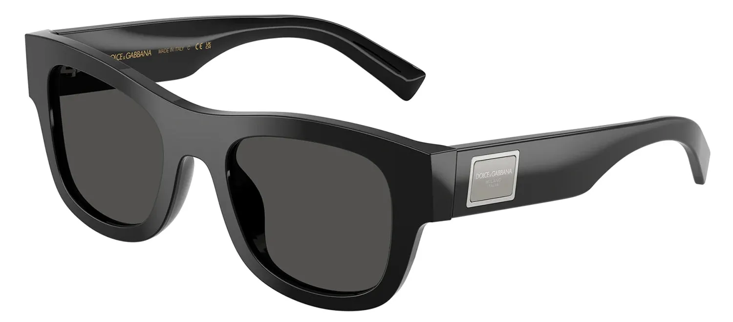 DOLCE & GABBANA DG 4509 501/87 Square Black Acetate Sunglasses with Dark Grey Lens sold by Gaffos product image thumbnail 2