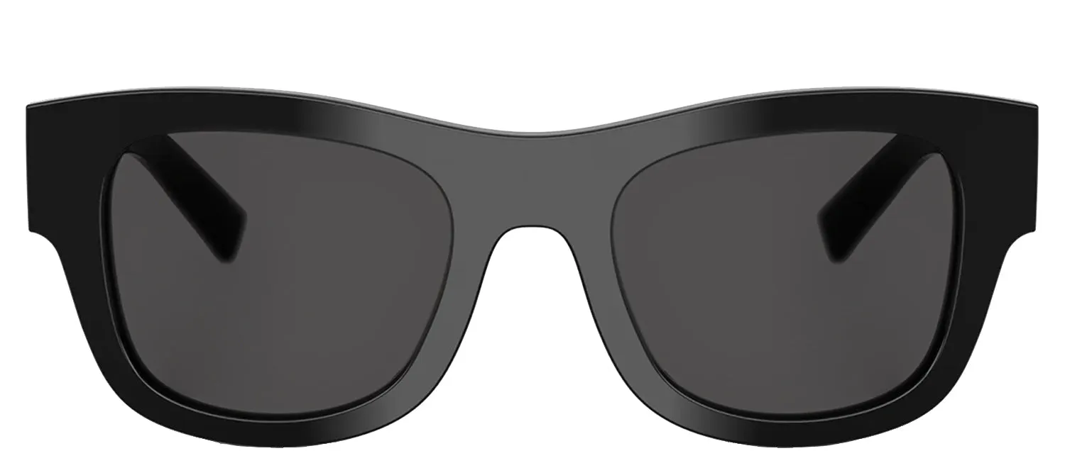 DOLCE & GABBANA DG 4509 501/87 Square Black Acetate Sunglasses with Dark Grey Lens sold by Gaffos