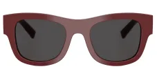 DOLCE & GABBANA DG 4509 309187 Square Bordeaux Acetate Sunglasses with Dark Grey Lens sold by Gaffos
