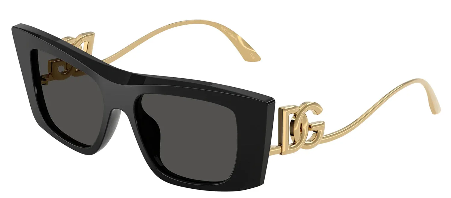 DOLCE & GABBANA DG 4510 501/87 Cat Eye Black Acetate Sunglasses with Dark Grey Lens sold by Gaffos product image thumbnail 2