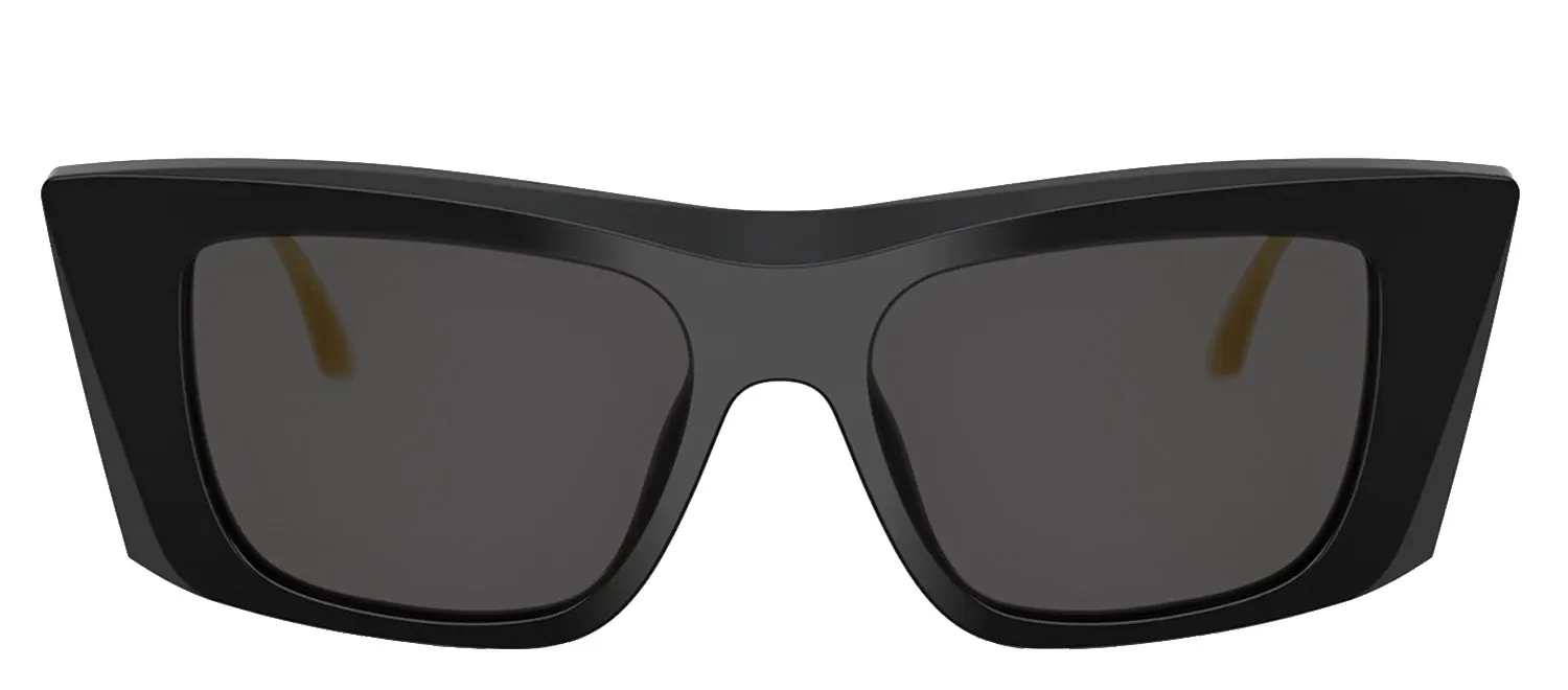 DOLCE & GABBANA DG 4510 501/87 Cat Eye Black Acetate Sunglasses with Dark Grey Lens sold by Gaffos